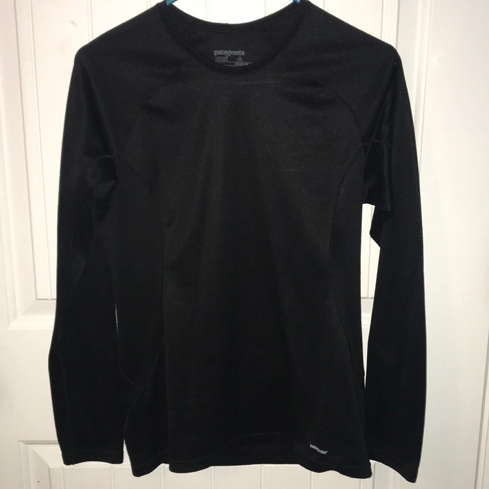 black Patagonia shirt